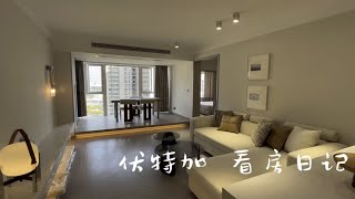 For rent 黄浦 融创滨江壹号院两室两厅一卫  100平  高区落地窗江景 全屋地暖 衣帽间