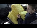 this innovative inflatable child passenger safety seat acts like an airbag