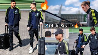 ✈️ Man United stars jet to Sevilla 🔥, Sabitzer, Antony, Casemro,Rashford,Sancho, Weghorst...