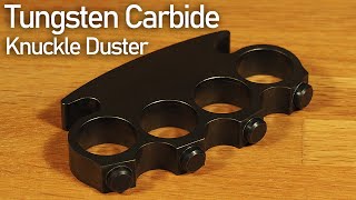 超硬合金でナックルダスター作ってみた。/ Making a Tungsten Carbide Knuckle Duster