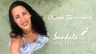 Gina Ferraro visits Sexy Sandals South Coast in Jamaica