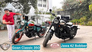 New Launch Classic Goan 350 Vs Jawa 42 Bobber Detail Comparison ! Price ! Features ! Mileage Review