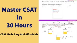 Two vessels P and Q contain milk and water mixed in the ratios of 5:3 and 2:3 | CSAT MANTRA