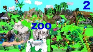 Wild ZOO Animal Toys For Kids 2 - Learn Animal Names and Sounds - Learn Colors