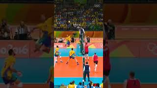 Brazil vs Serbia volleyball match #shortsvideo #volleyball #sports