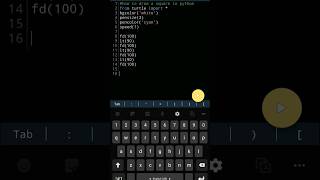 Drawing Square in Python using turtle || Python turtle #python #pythonforbeginners