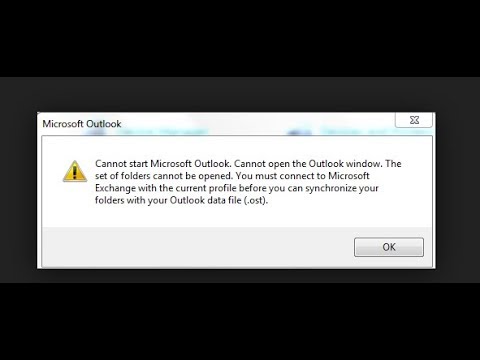 ИСПРАВЛЕНО ошибка «Невозможно запустить Microsoft Office Outlook. Невозможно открыть окно Outlook»