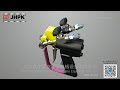 the installation video about polyurethane spray gun jhpk pk3