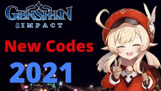 Genshin impact New Redeem Codes  2021