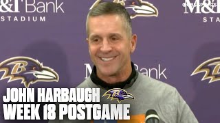 John Harbaugh expresses emotion after winning AFC North 'very big deal' | Press Conference