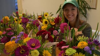 Making arrangements for the nursing home 🌼🌸🌷  // Northlawn Flower Farm