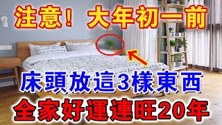 不可思議！在2025年來臨前，床頭放上這3樣東西，不管多倒霉都能逆天改命，從年頭旺到年尾！【佛禪心語 】 #風水 #運勢 #佛教 #人生感悟 #風水 #智慧 #一禪語 #分享 #手寫