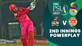 2nd Innings Powerplay | Peshawar Zalmi vs Islamabad United | Match 12 | HBL PSL 8 | MI2T
