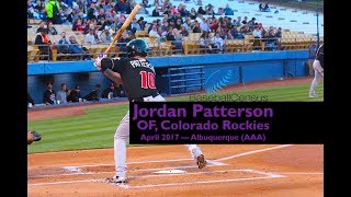 Jordan Patterson, OF, Colorado Rockies — April 2017