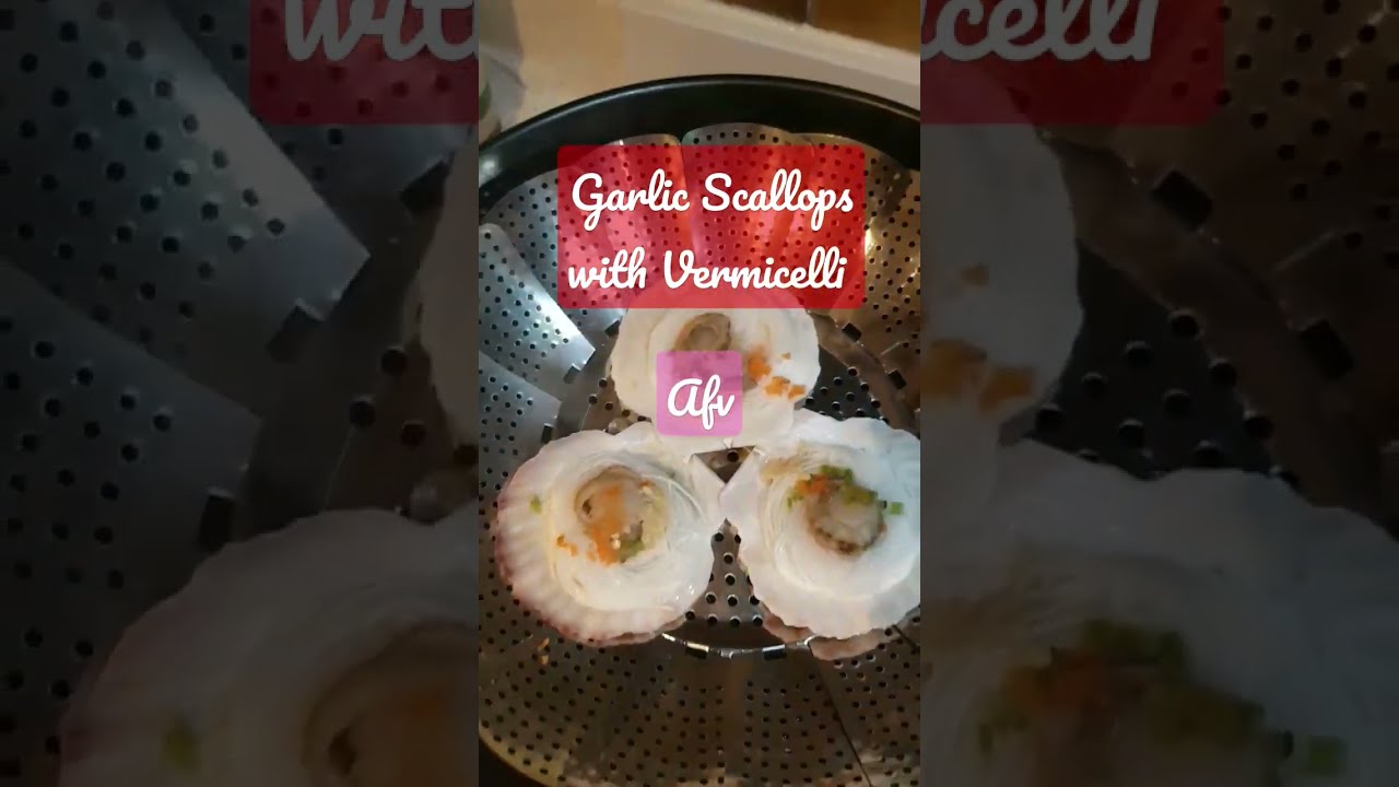 Garlic Scallops with Vermicelli!#vlog #ytshorts #short #food #chinesefood #vlog #healthy #fitness