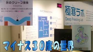 極寒ラボ【名古屋市科学館】マイナス30℃体験・氷筍・つらら・流氷