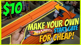 DIY Make your own $10 Hot Wheels Track Start Gate (step by step)