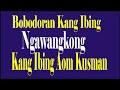 Bobodoran Kang Ibing Aom Kusman Ngawangkong