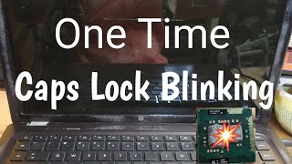 HP Pavilion DV 6 Laptop One Time CAPS LOCK Blinking Problem || Power On Black Display Problem