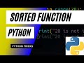 Sorted function Python | How to sort list, tuples and Dictionaries in Python