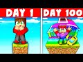 Trapped 100 Days on a OP Block Island in Minecraft!