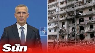 'Ukrainian forces are fighting bravely' and are 'inflicting damage,' says NATO