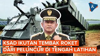 Detik-detik KSAD Tembakkan Roket dari Astros II MK 6