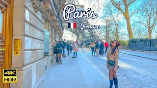 Paris France 🇫🇷 - A Parisian Walking Tour - 4k HDR 60fps (▶154min)
