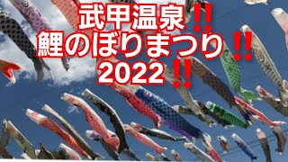 武甲温泉‼️鯉のぼりまつり2022‼️埼玉県秩父市武甲温泉‼️2022年4月24日‼️