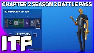 *NEW* CHAPTER 2 SEASON 2 BATTLE PASS! I BOUGHT ALL TIERS! (Fortnite Battle Royale)