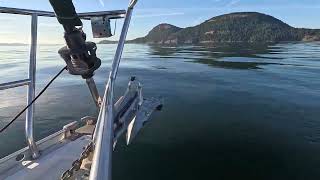 POV timelapse approach to Montague Harbour, British Columbia, Canada