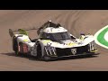 Peugeot 9X8 Le Mans Hypercar EVO w/ New Rear Wing in Action at Imola Circuit!