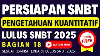 PEMBAHASAN SOAL PENGETAHUAN KUANTITATIF SNBT 2025 PART 18 || BANGUN RUANG DAN GEOMETRI RUANG