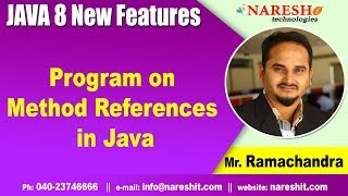Java 8 New Features | Program on Method References in Java | Core Java Tutorials | by Mr.RamaChandra
