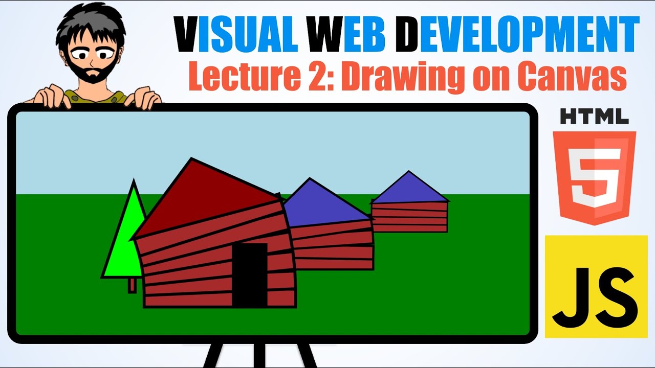 Drawing On The HTML Canvas Using JavaScript - YouTube