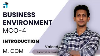 Introduction to MCO-4 Business Environment | IGNOU Classes | Malayalam | Learnwise