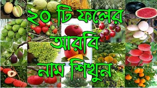 আরবিতে ফলের নাম শিখুন | Learn Fruits in Arabic | Bangla to Arabic | How to Learn Arabic in Bangla