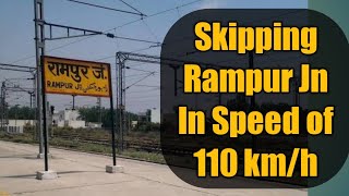 Skipping Rampur Junction Railway Station Indian Railways | GZB WAP5