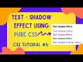 CSS text-shadow effect | I created some amazing 3d effects | CSS Tutorial (2021) | For Beginners