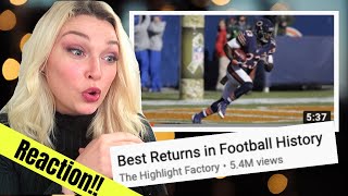 New Zealand Girl Reacts to BEST RETURNS IN FOOTBALL HISTORY!