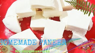 வீட்டிலேயே பன்னீர் சுலபமாக செய்வது எப்படி? | Home made Paneer | no preservatives - Rifah's Kitchen