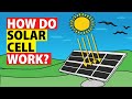 How do solar cells work to generate electricity?