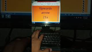 Upwards arrow ⬆️ symbol in ms word #shorts #short