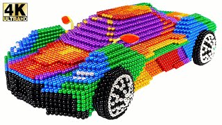 سيارة سوبر DIY - كيفية صنع سيارة Aston Martin مذهلة من الكرات المغناطيسية (مرضية)