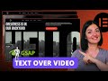 TEXT OVER VIDEO USING BLEND-MODE & GSAP - Elementor Wordpress Tutorial Flex Container