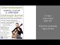 J.S. Bach Suite A-Moll BWV 997 - Präludium Sarabande Gigue Double