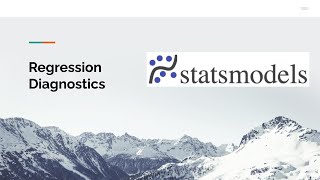 Regression Diagnostics with statsmodels