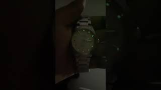 Lume glow in watch