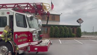 Fire crews respond to report of fire at Texas Roadhouse in Rogers