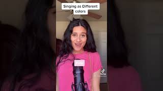 How would different colors sing 'snowman' by sia